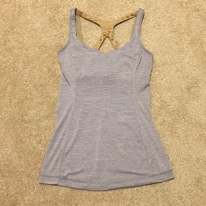 Lululemon Gray Slinky Sports Bra Tank